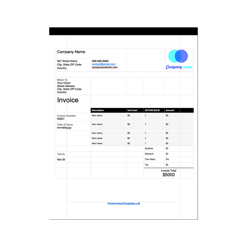 Download Now Open Office Invoice Template